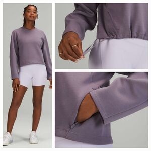 Lululemon AirWrap Modal Crew Color Dusky Lavender Size 12